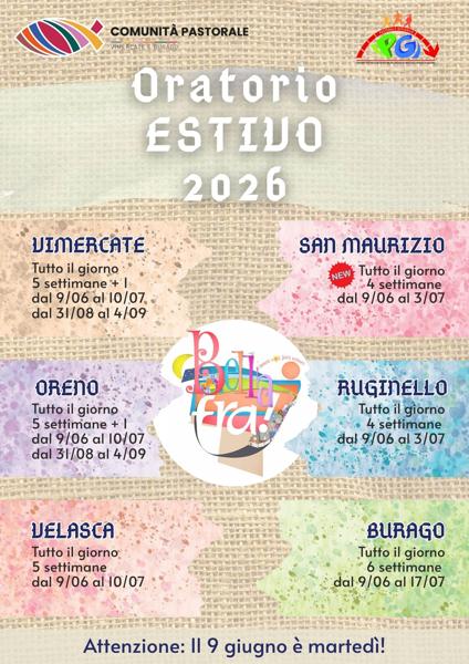 Oratorio Estivo 2026